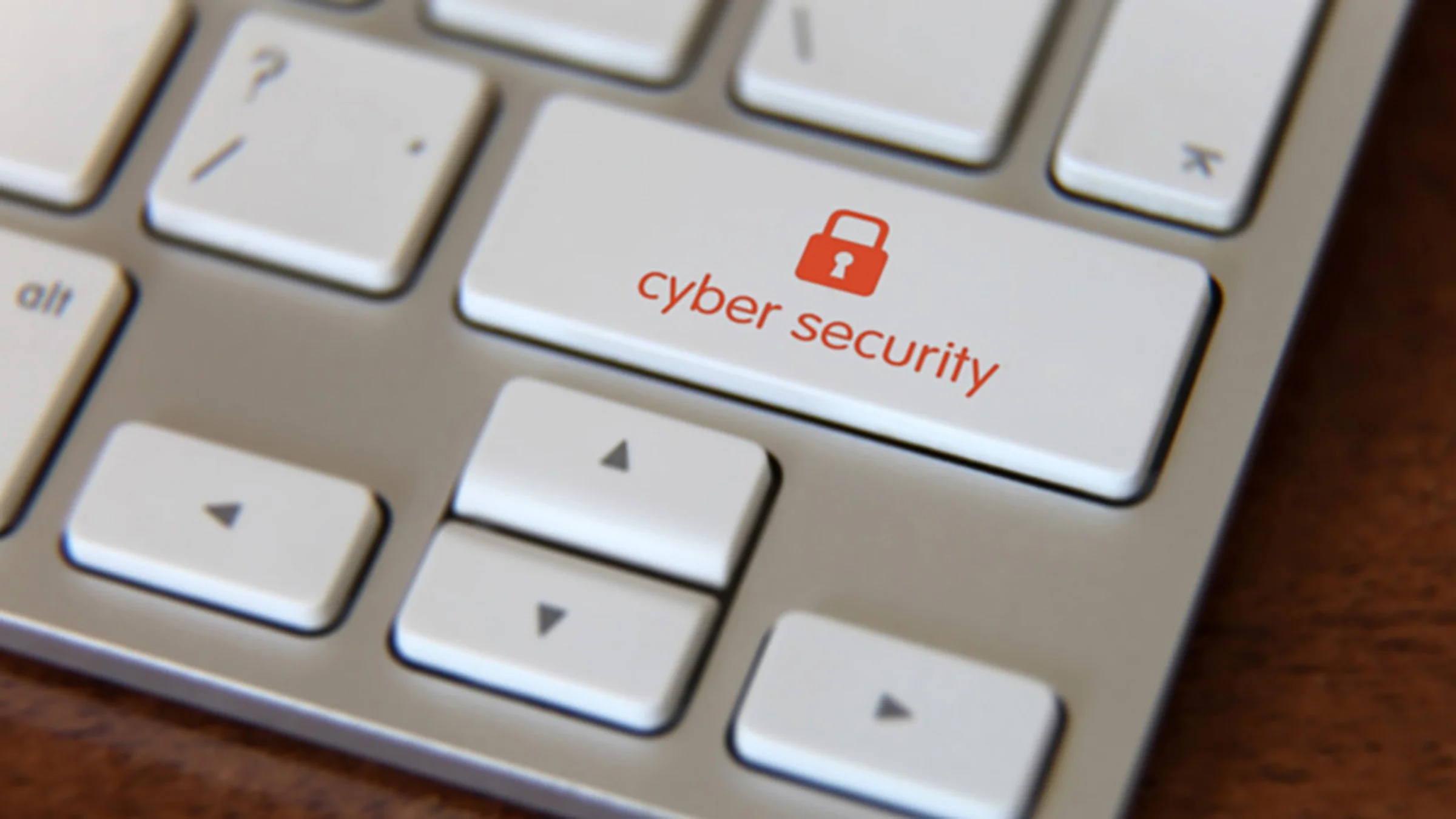 Keyboard with Cybersecurity on Enter key