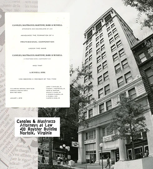 Press release and building shot from 1966