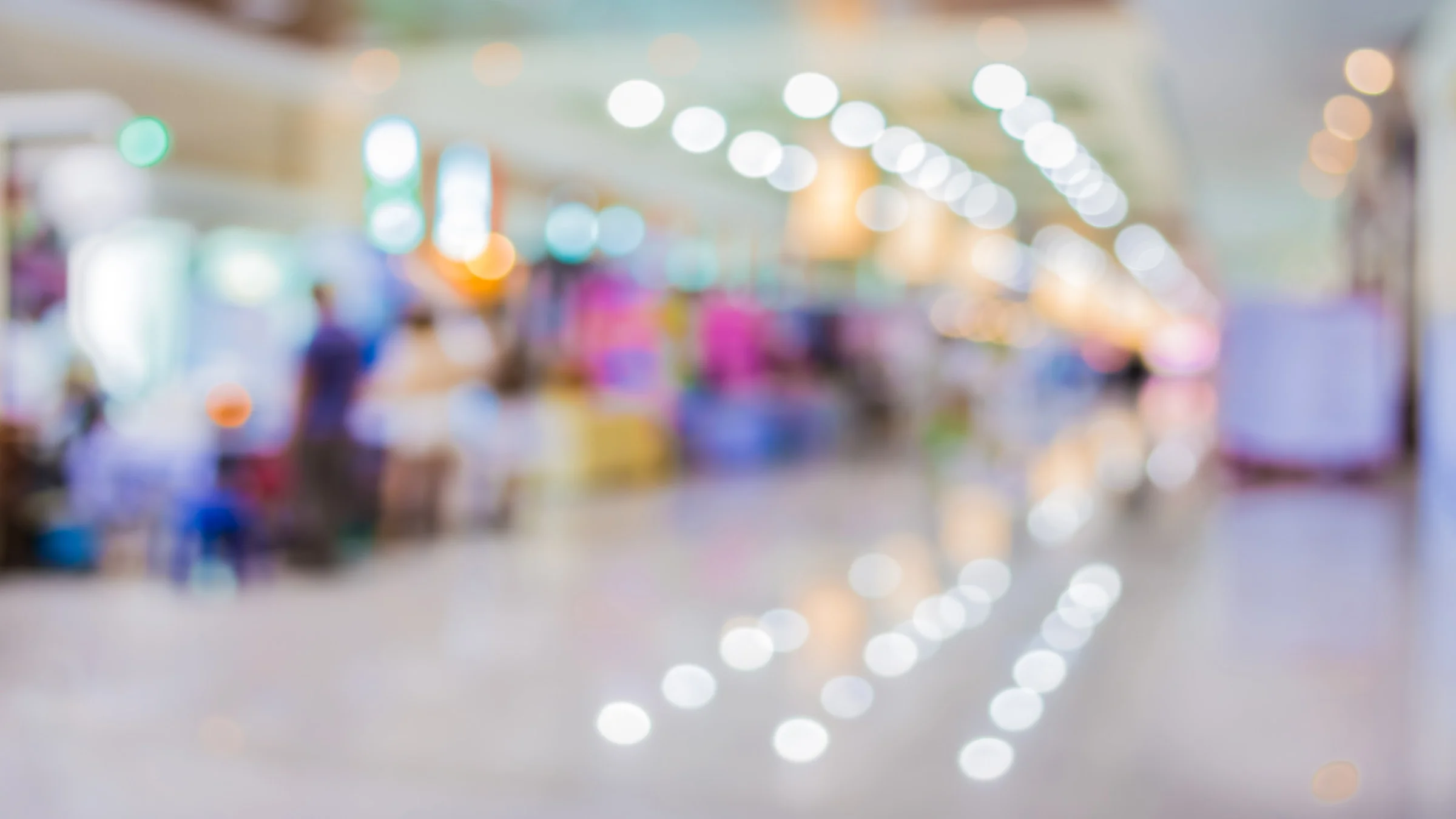 Blurry store front end