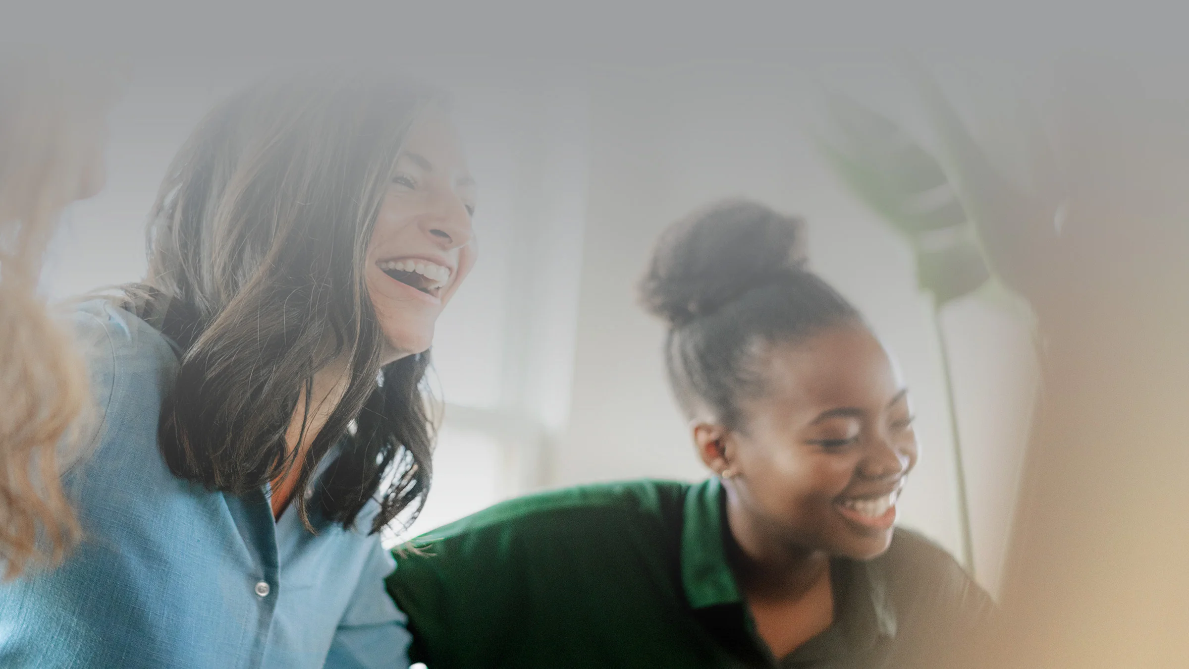 3 women smiling