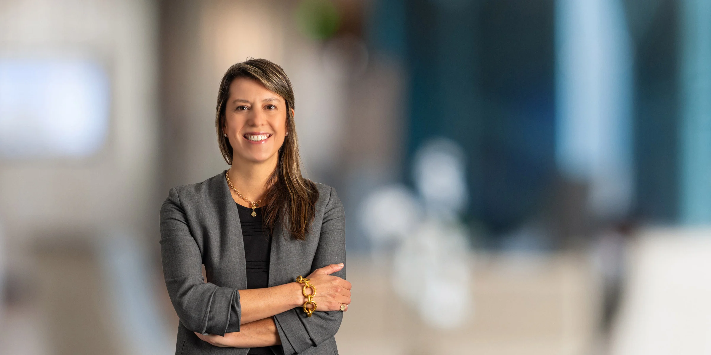 Laura Rixey in a dark suit