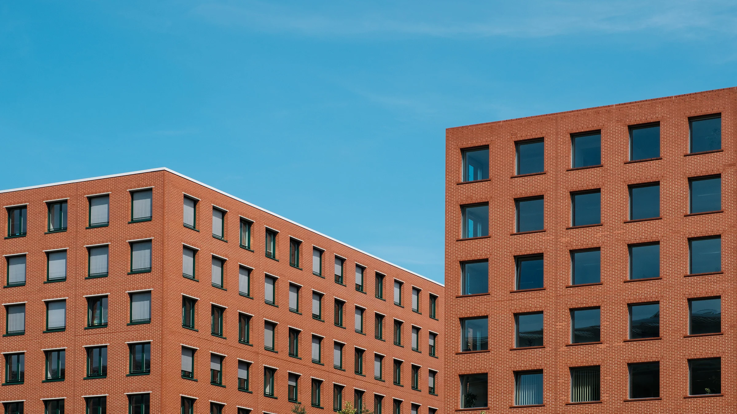 2 brick buildings