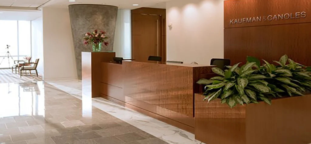 Kaufman & Canoles Norfolk office lobby
