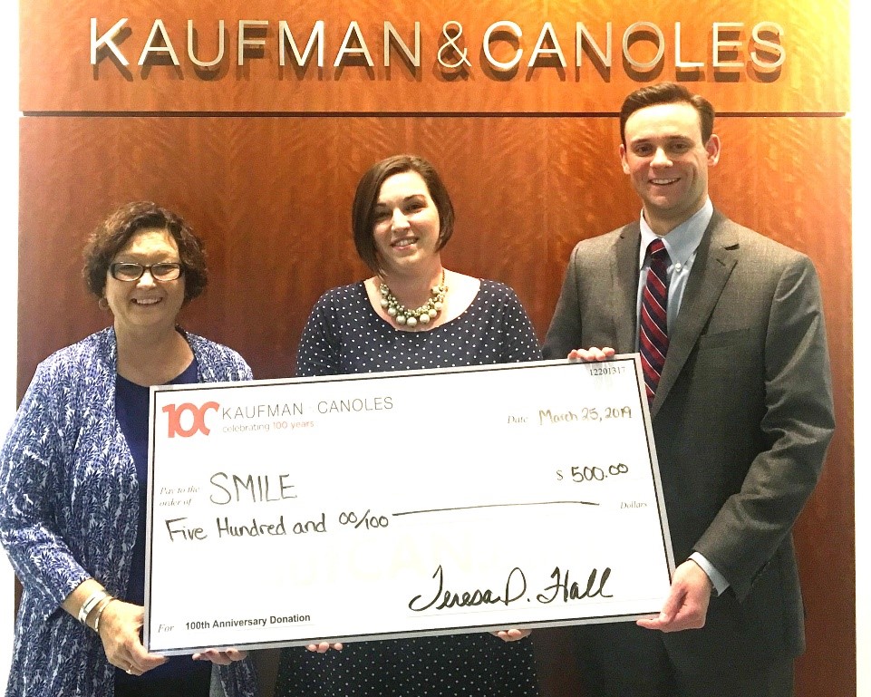 Kaufman & Canoles donates to Smile, Inc.