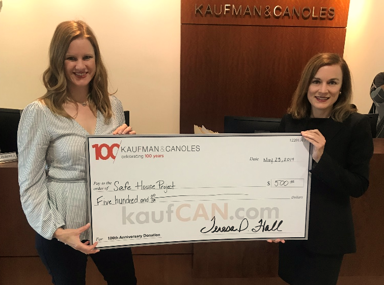 Kaufman & Canoles donates to the Safe House Project