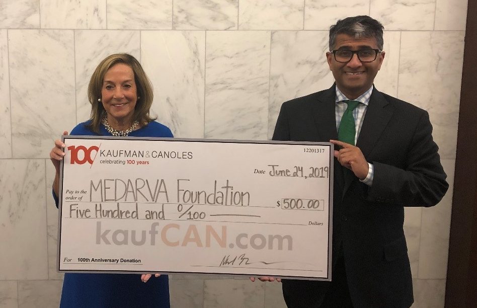 Kaufman & Canoles donates to MEDARVA Foundation