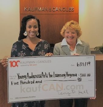 Kaufman & Canoles donates to Young Audiences Arts for Learning Virginia