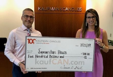Kaufman & Canoles donates to the Samaitan House